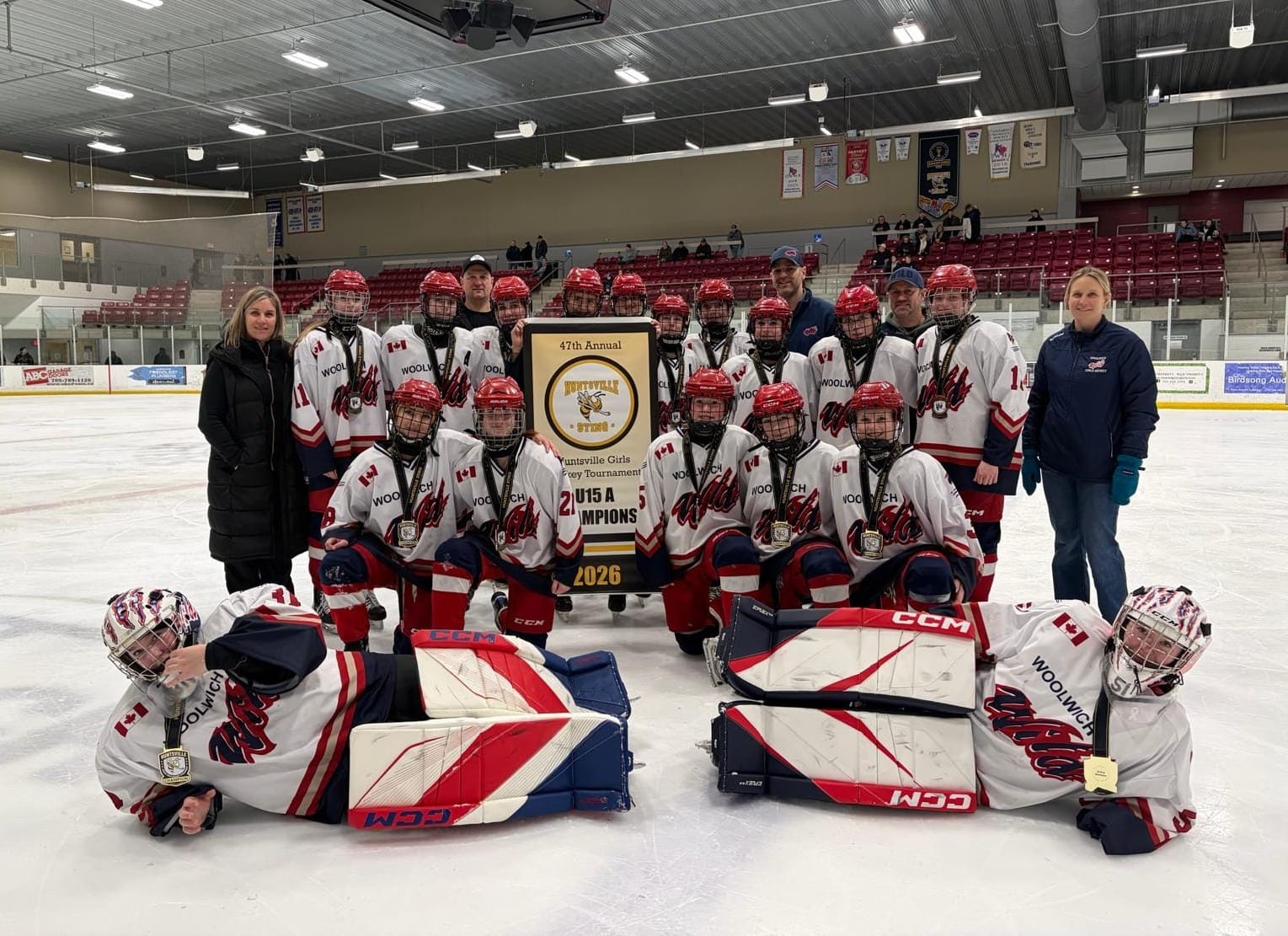 Woolwich U15 team returns with gold from Huntsville