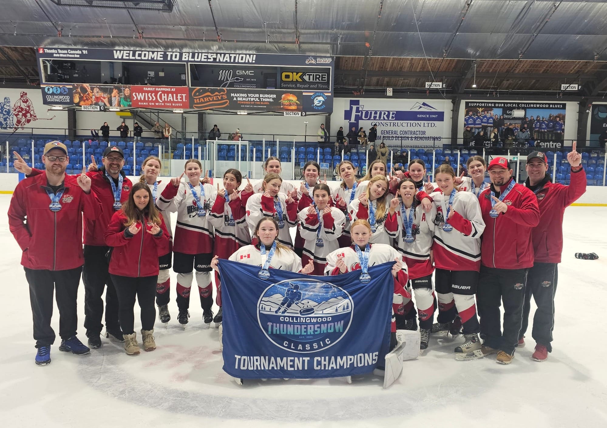Hericanes U15 squad captures gold at Collingwood tourney