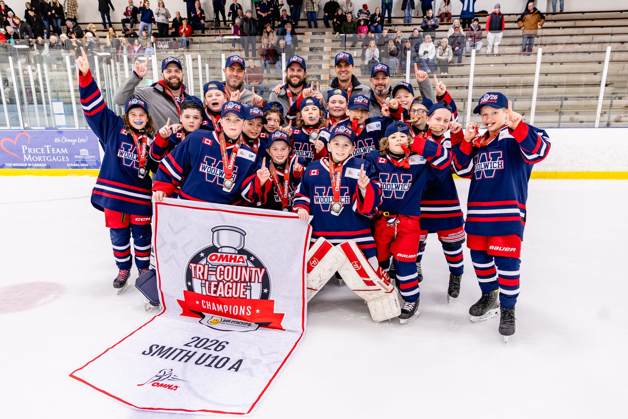 U10 Wildcats capture Tri-County title, advance to OMHA championships