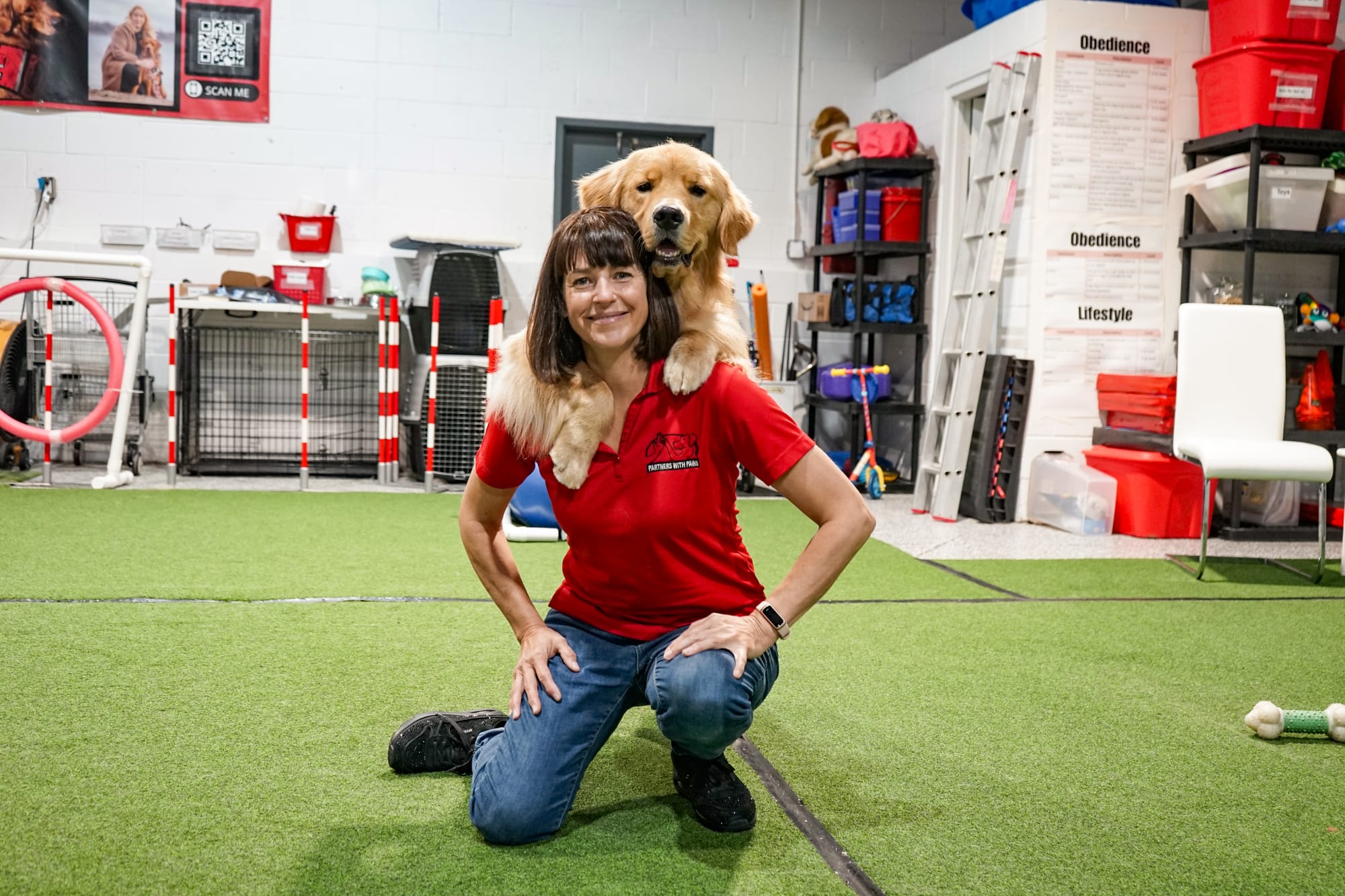 Taking them from puppies to service dogs