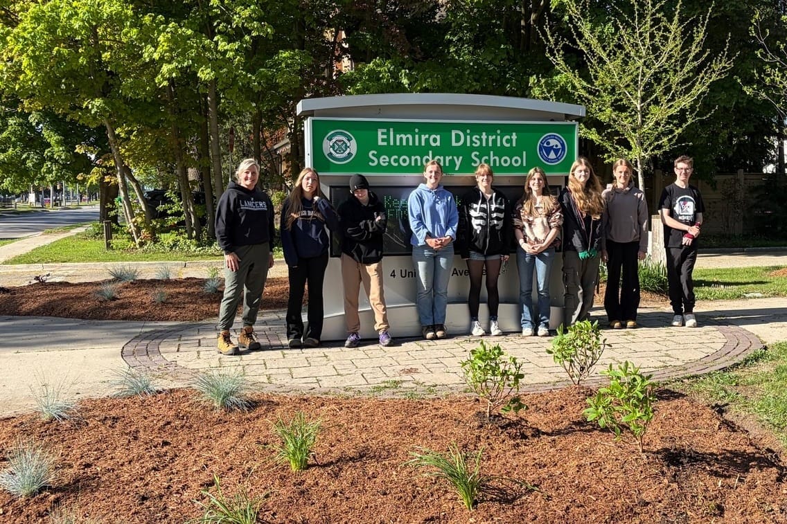Students step up to give garden a makeover