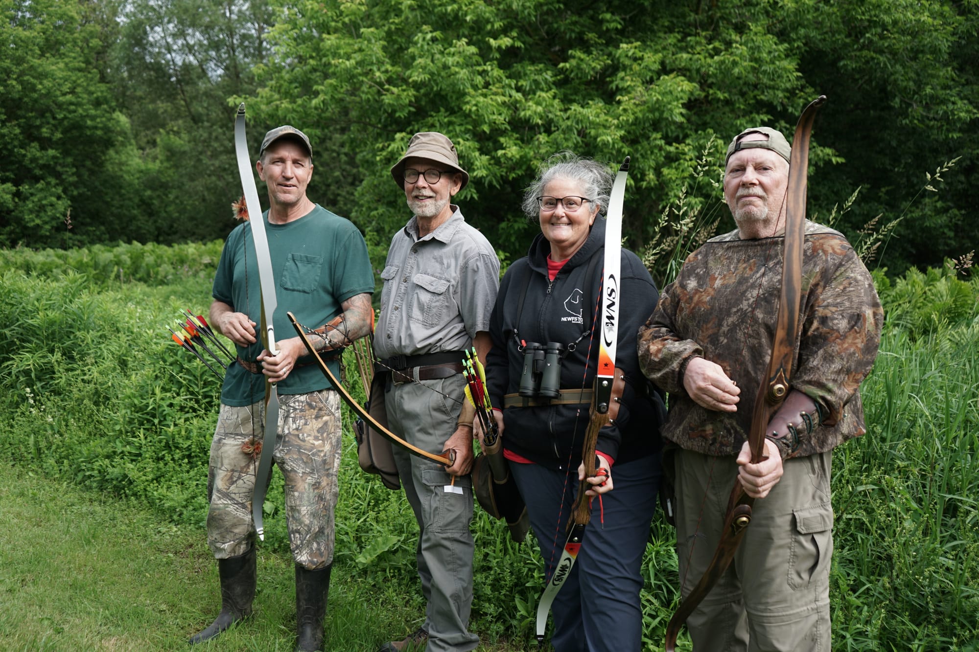 Traditional archers open shoot
