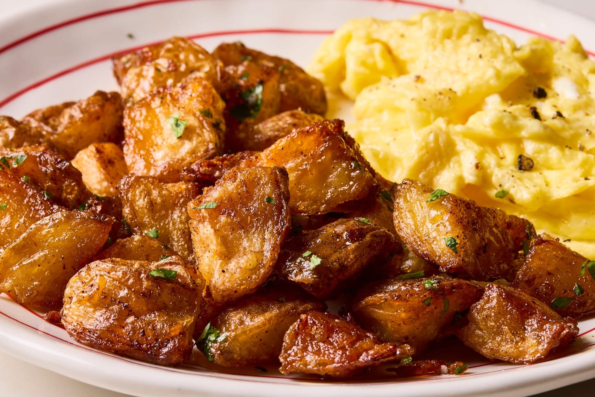 Crispy potatoes,  the perfect breakfast side dish