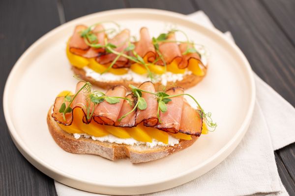 A peach of an appetizer off the BBQ
