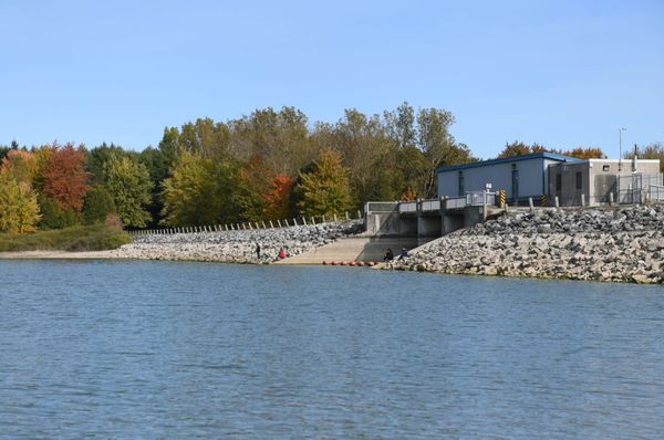 Blue-green algae bloom at Grand River Conservation Authority locations