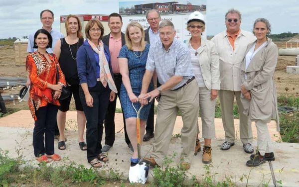 Sod-turning makes it official at site of new Riverside PS