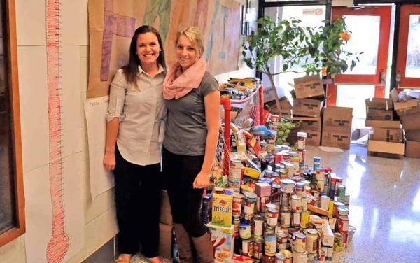 Park Manor students rally to help stock the Woolwich food bank
