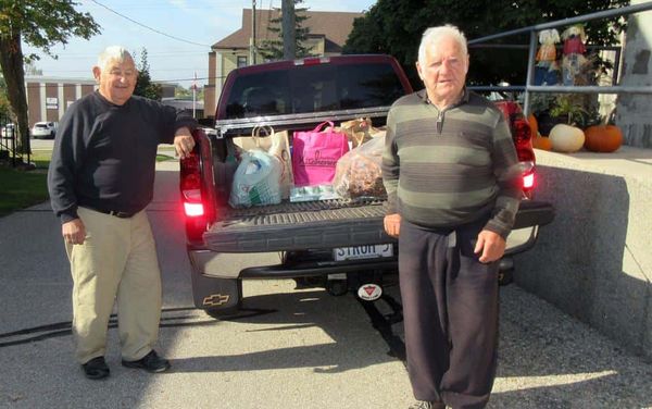 Truckful of food donations
