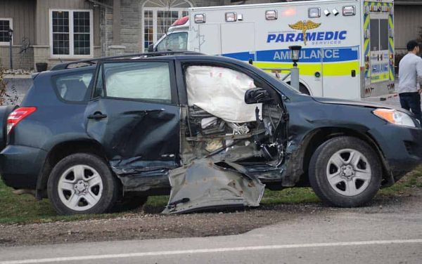 Collision prompts emergency response