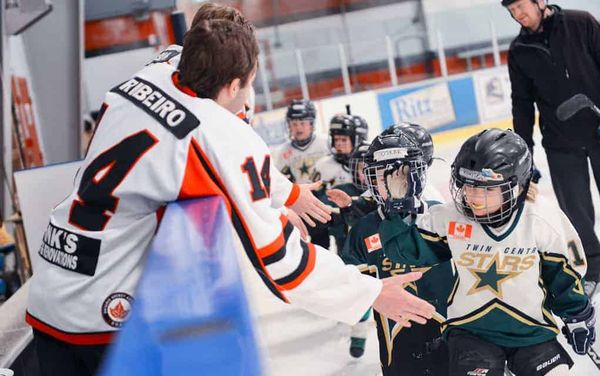 Most of the action happens off the ice