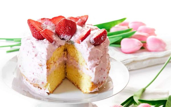 What’s red and white and delicious all over?