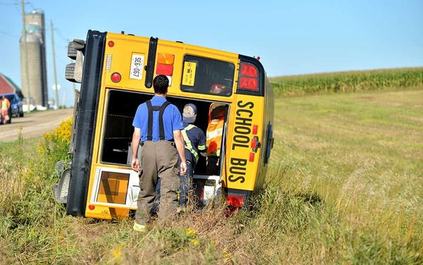 Two injured in rollover