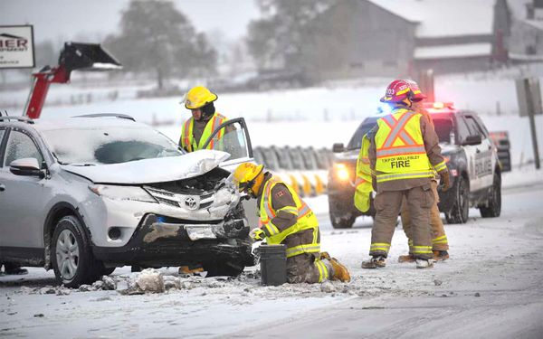 Winter weather hits the roads
