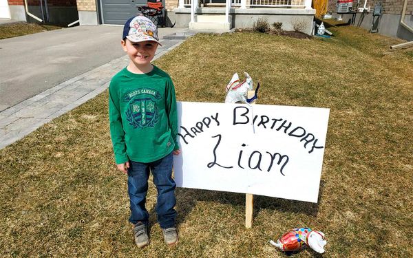 A drive-by birthday celebration