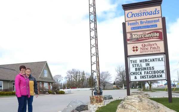 Crossroads Restaurant shutters