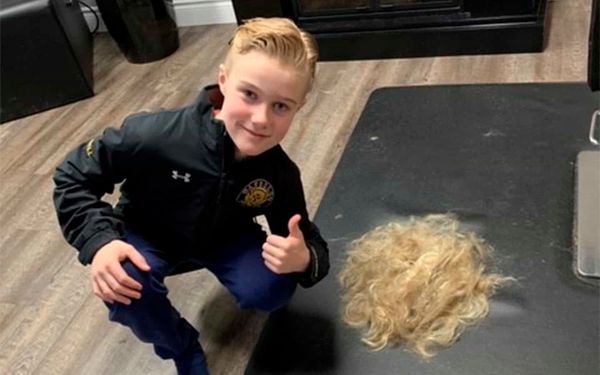 Elmira boy’s haircut raises money for three local families dealing with cancer