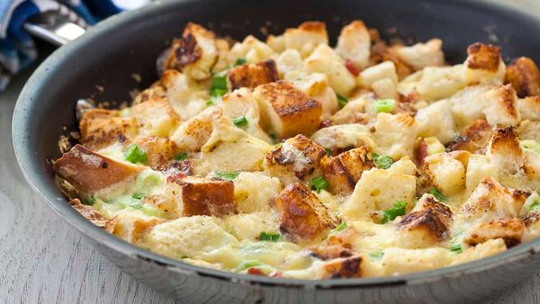 A scaled-down breakfast casserole that’s perfect for Valentine’s Day