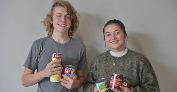 Young Elmirans going door to door for more than candy