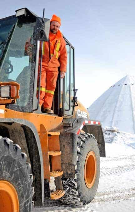 Dealing with the weather is all in a day’s work for Don Westman, who spent Thursday morning plowing the snow in Elmira.[Will Sloan / The Observer]