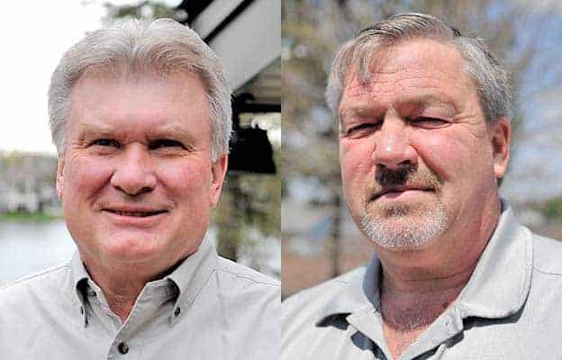 Brian A. Cunningham and Carl Smit are vying to fill the council seat vacated by Paul Hergott, who is running for mayor.[Will Sloan / The Observer]