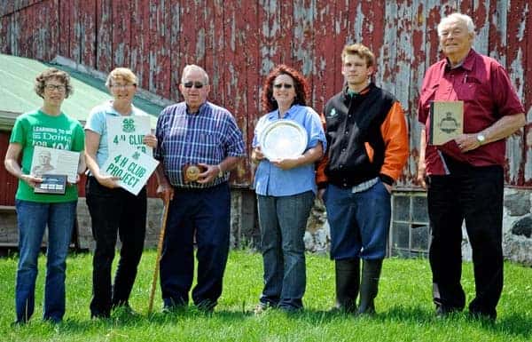 Ontario’s first 4-H club, which started in Waterloo, has been busily preparing for its 100th anniversary this Saturday. Some of the people who are part of that history are Helen Martin, Sharon Grose, Clarence Diefenbaker, Susan Martin, Luke Martin and Evan Woods.[Whitney Neilson / The Observer]