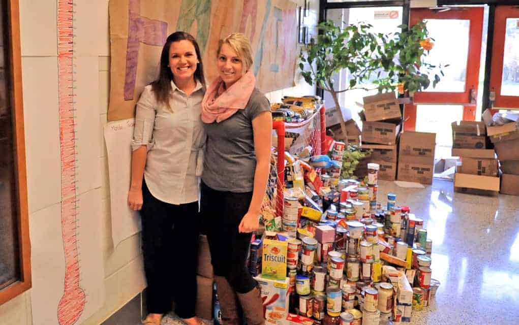 Park Manor students rally to help stock the Woolwich food bank