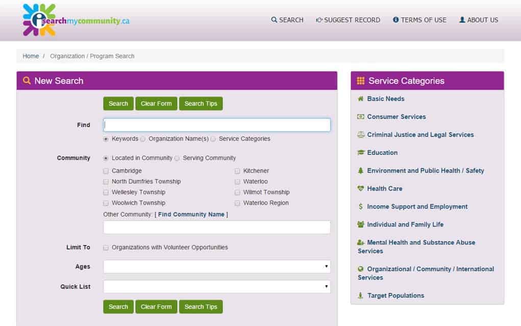New website for those seeking local agencies, programs