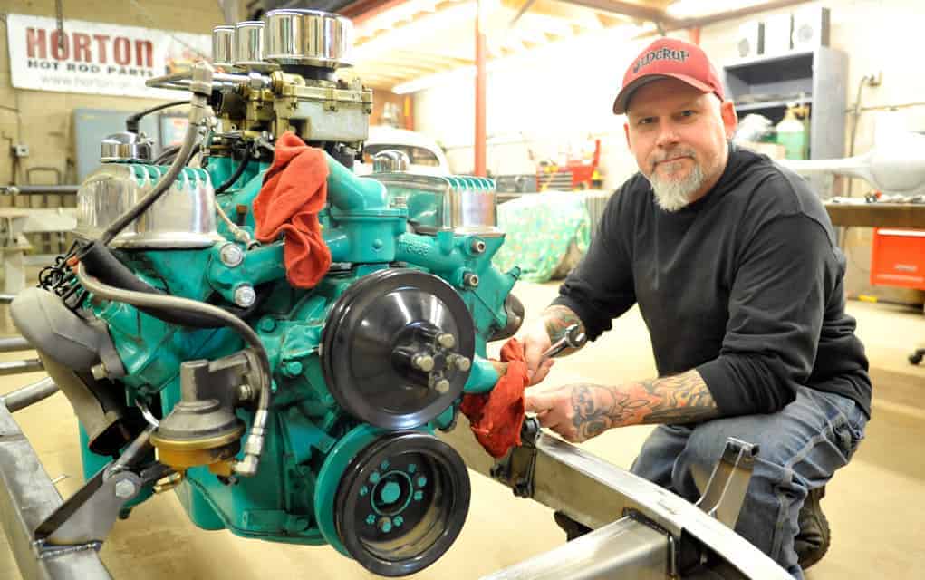 The hot rods are old hat, the cameras something new
