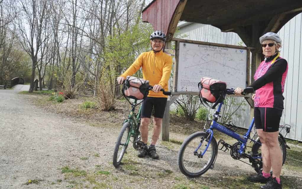 Sharing their love  of cycling