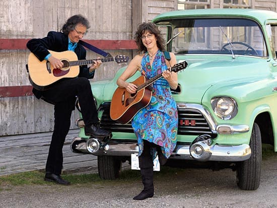 British folk singer Jez Lowe (left) will start off the Folk Night series in October. Naming the Twins, an East Coast act, will be playing the second show on a double bill with Laura Smith. [submitted] 