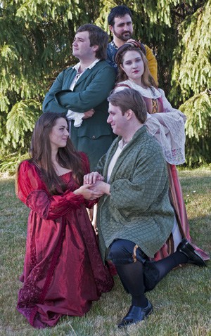 The Elora Community Theatre cast of Much Ado About Nothing has been rehearsing in their new outdoor space ahead of Shakespeare in the Park’s opening performance on July 15.[Submitted]