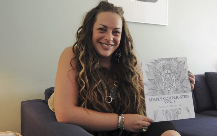 St. Jacobs artist Angela Werstine has published her first in a series of adult colouring books, entitled Simply Complicated.[Whitney Neilson / The Observer]