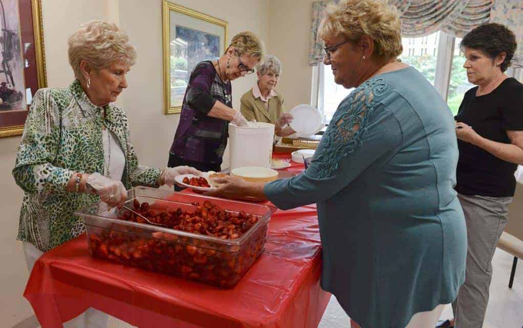 Partaking of strawberry season at Chartwell Elmira