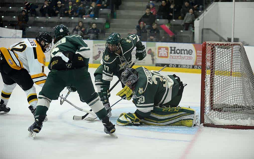 Taking two of three, Kings sit tied with Waterloo for third place in conference