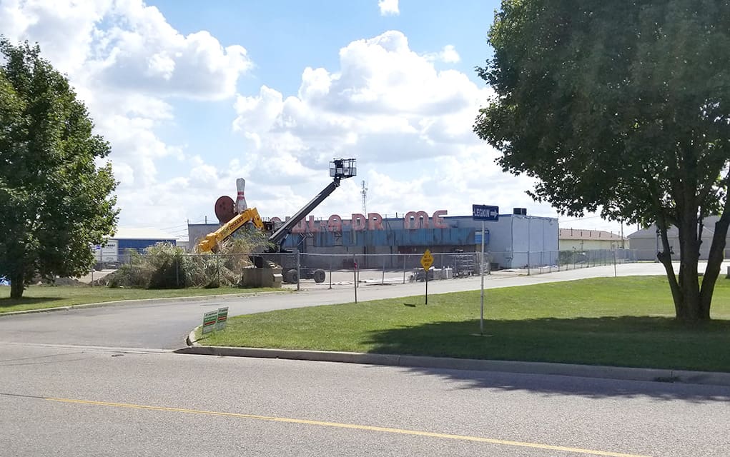 Elmira Bowl transformed to serve as set for film shoot