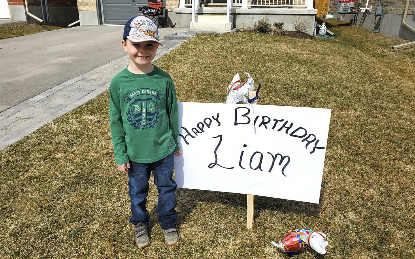 A drive-by birthday celebration