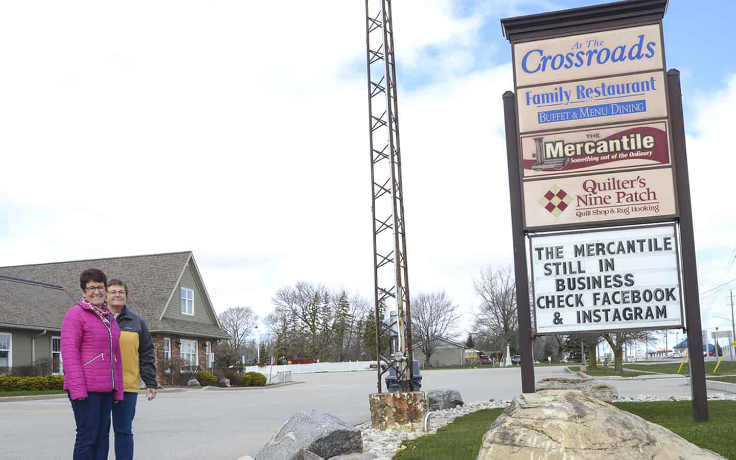 Crossroads Restaurant shutters