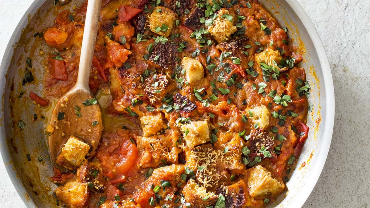 A fresh gratin that showcases the very best of summer tomatoes