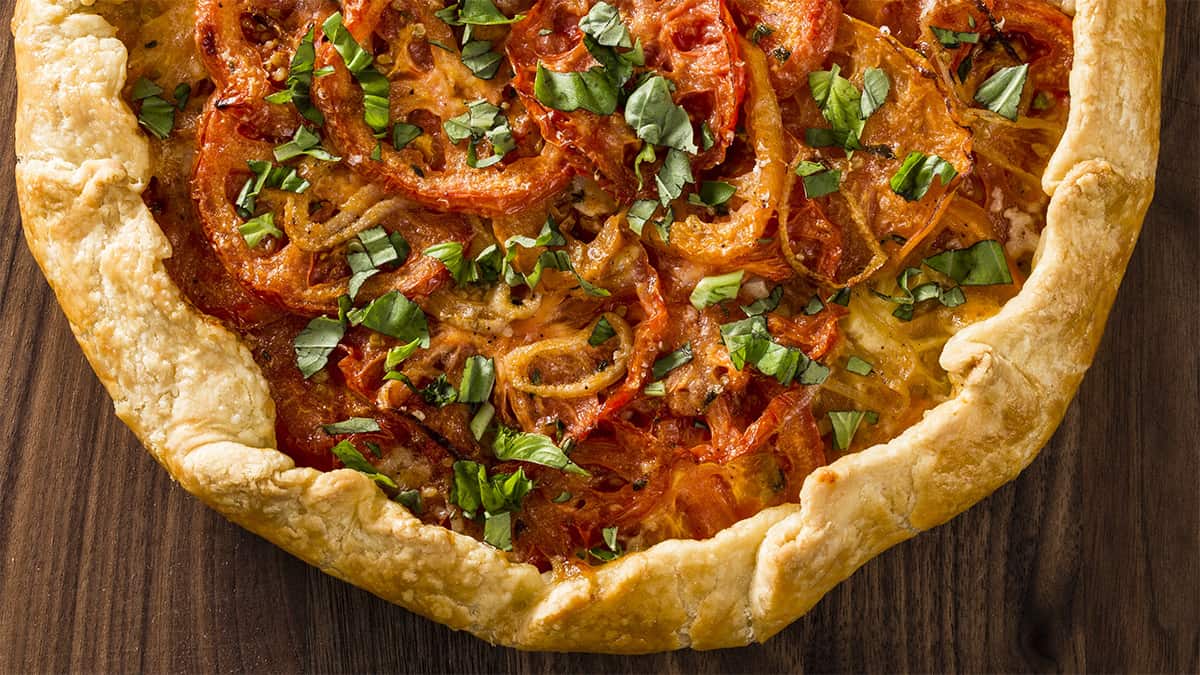 Late-season tomato tart a farewell to tomato season