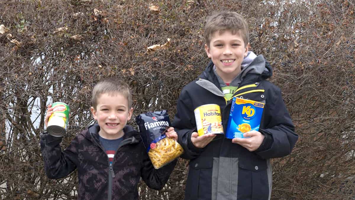 Elmira boy celebrating a birthday by helping others