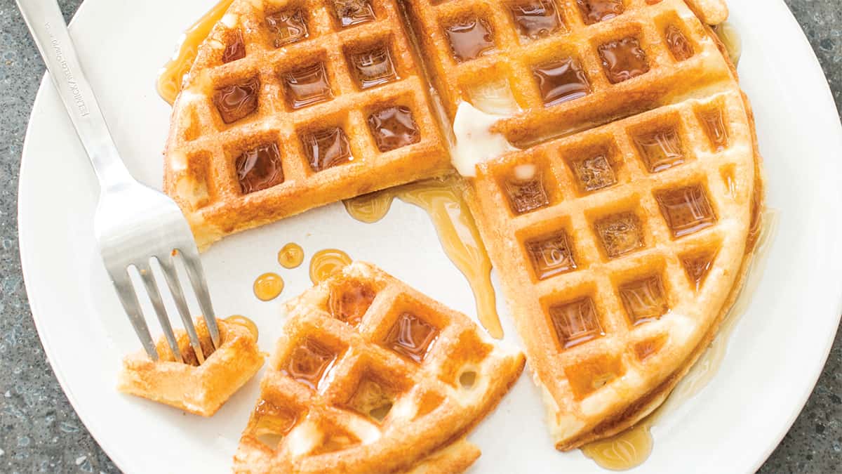 Overnight waffles are the perfect treat for Mom