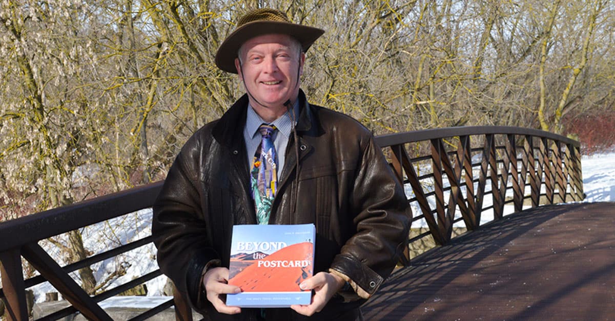 Forced to stay put, he finally got to write about travelling