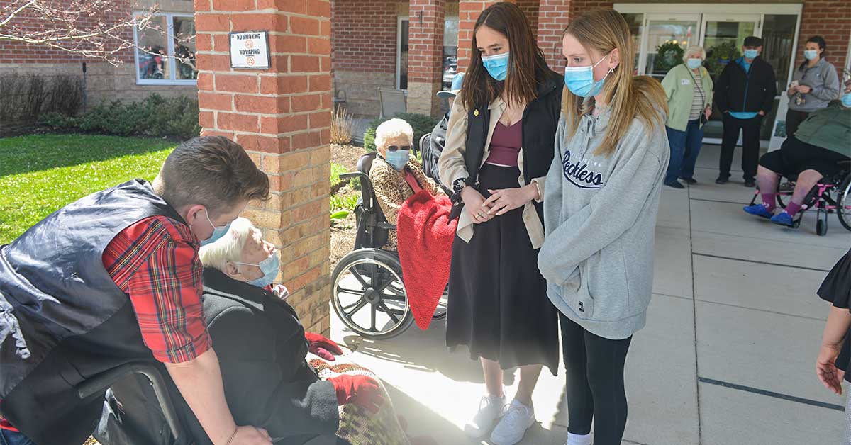 EDSS students making connections with long-term care residents