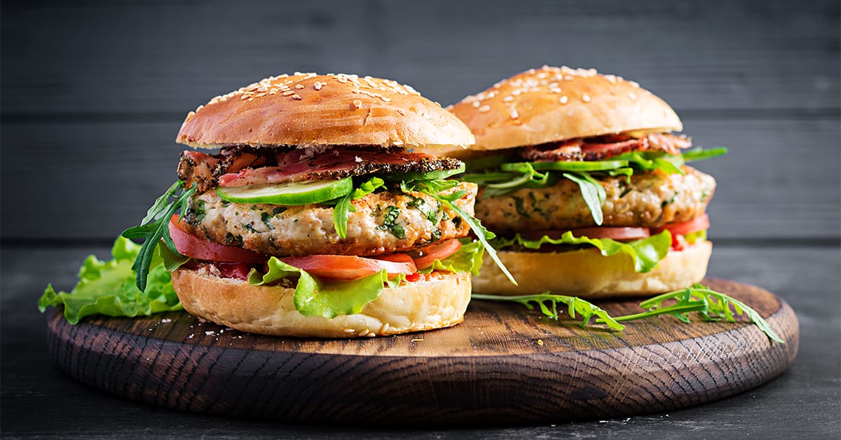 A lower-fat take on the traditional hamburger
