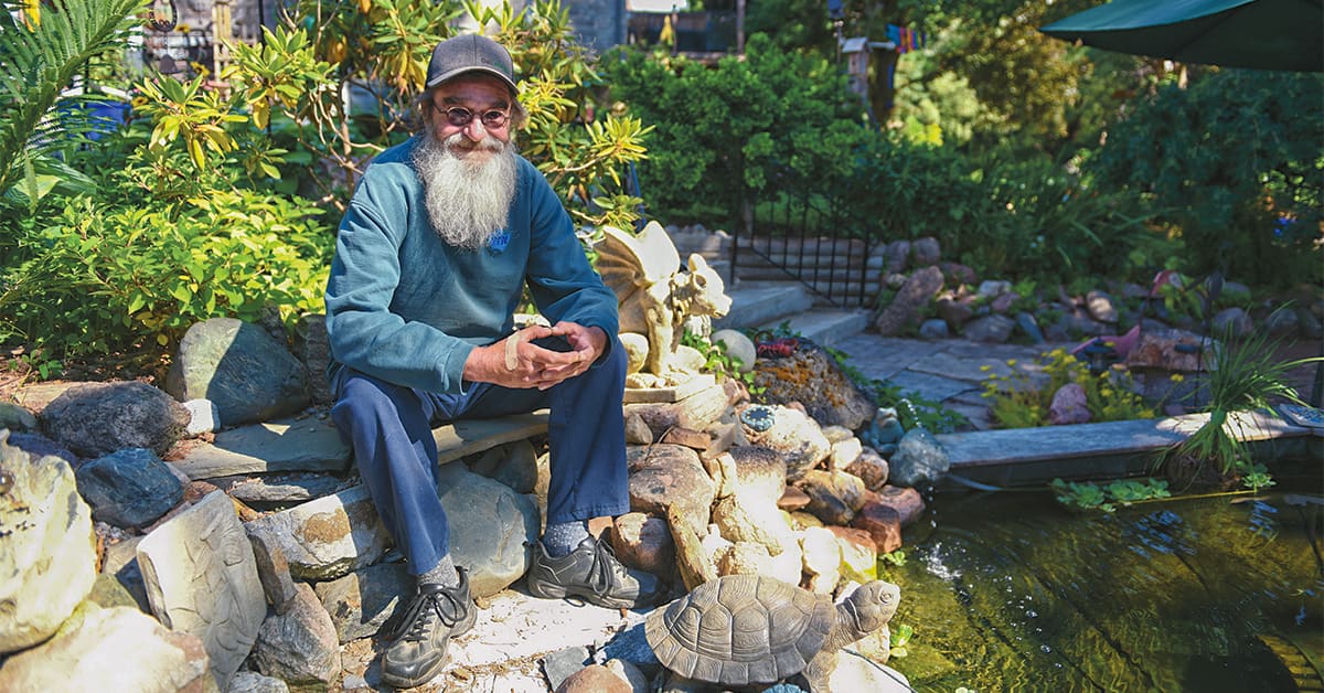 Putting the finishing touches on this year’s garden tour