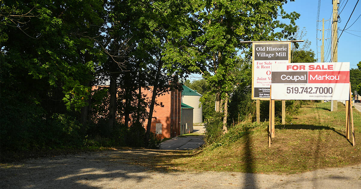 Rezoned Conestogo mill property back on the market