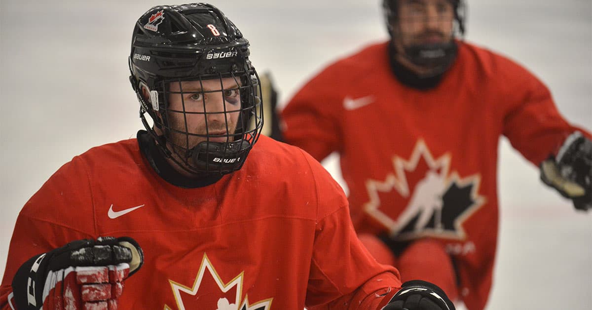 Playing for the love of hockey … and country