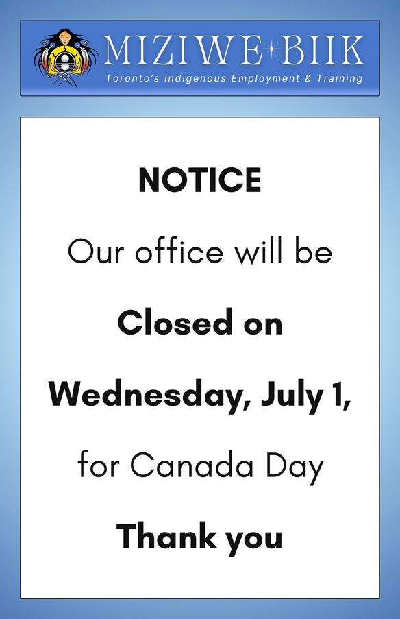 Notice 🇨🇦 Canada Day