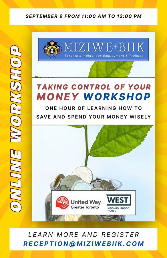 Taking Control of your Money Workshop 💸 September 9