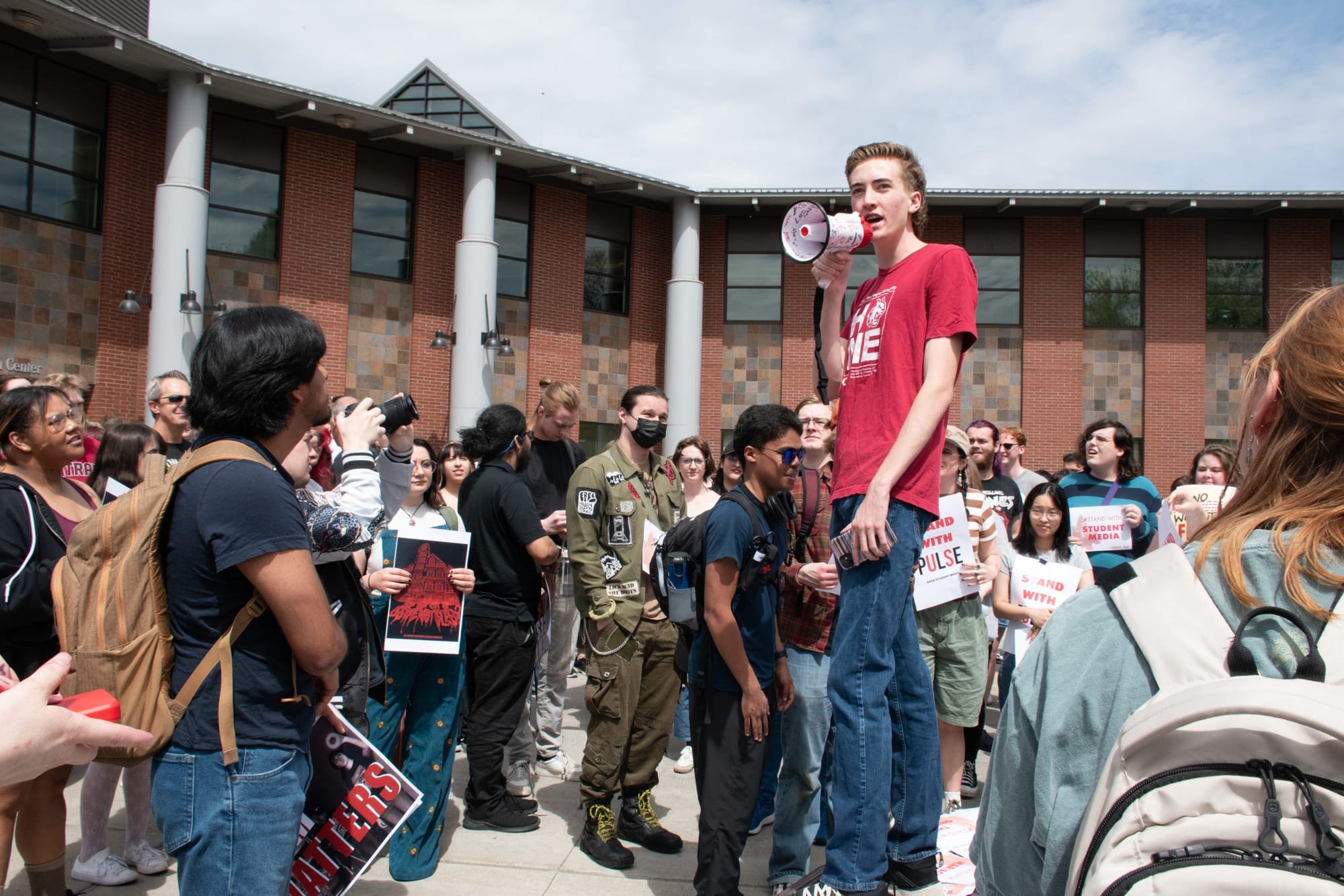 As colleges defund campus newspapers, student journalists fight back